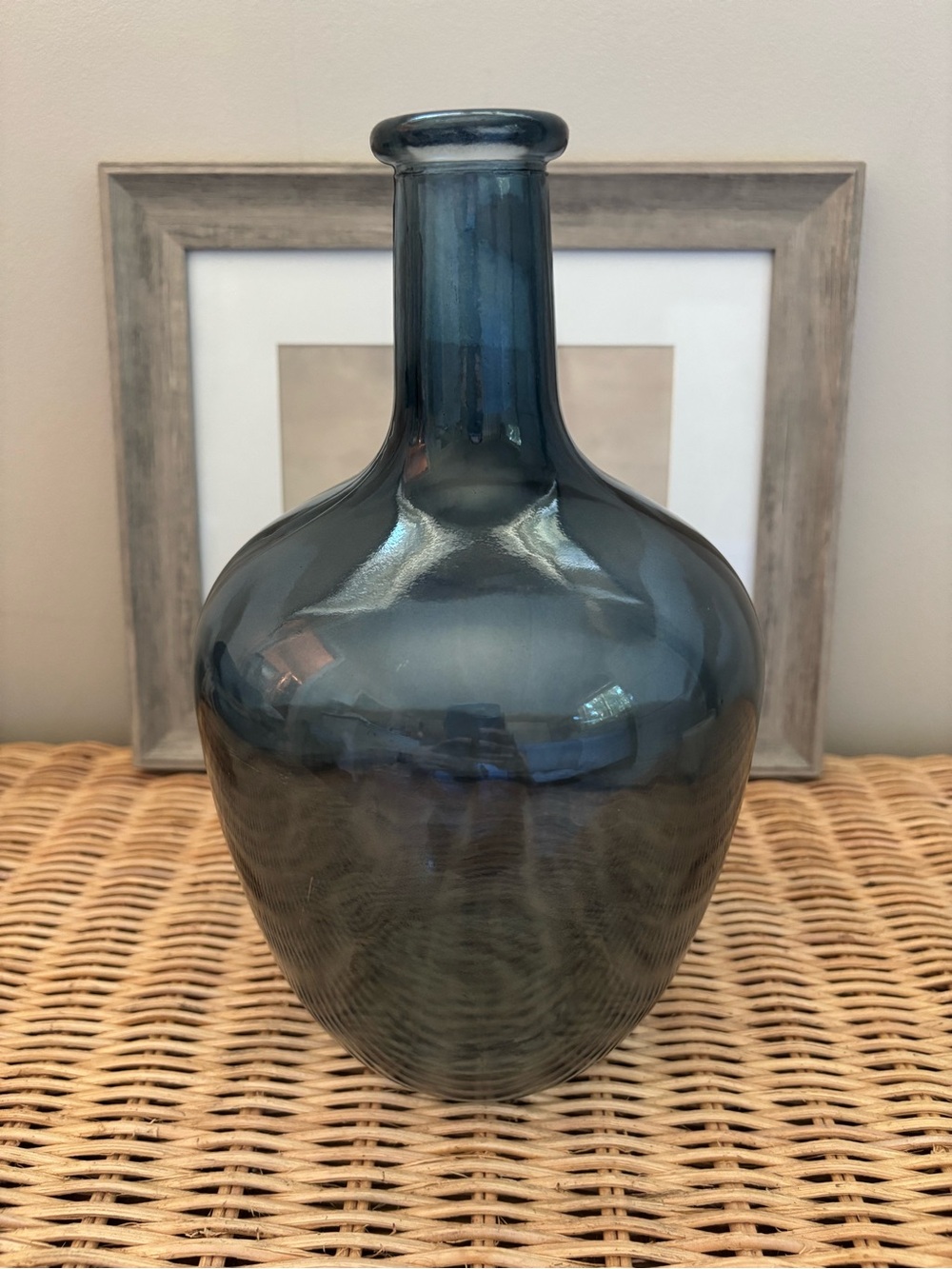 Blue Glass Decorative Vase - Home Accents